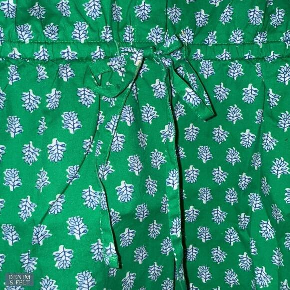 J.Crew Kelly Green Collared Short Sleeve Cotton Stretch Tie Waist Dress NEW - Picture 10 of 16